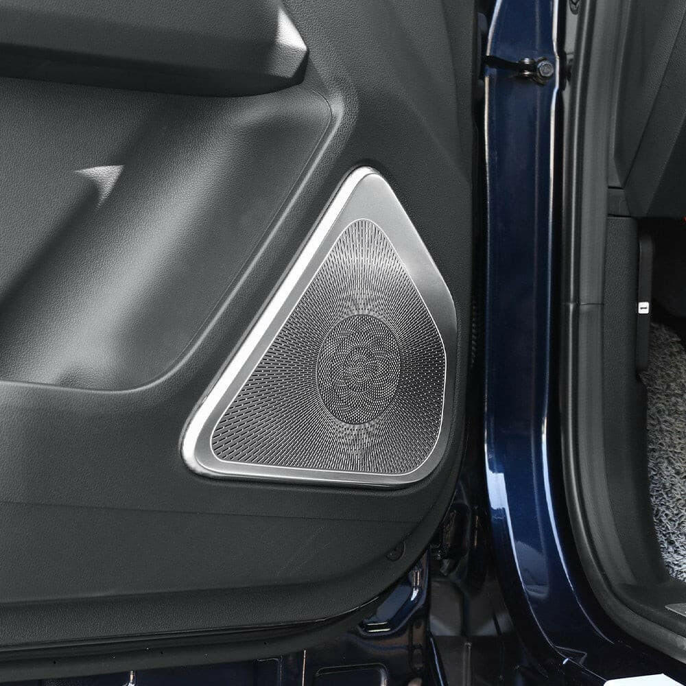 Stainless Steel Door Speaker Covers for KGM SsangYong Rexton - Image 3
